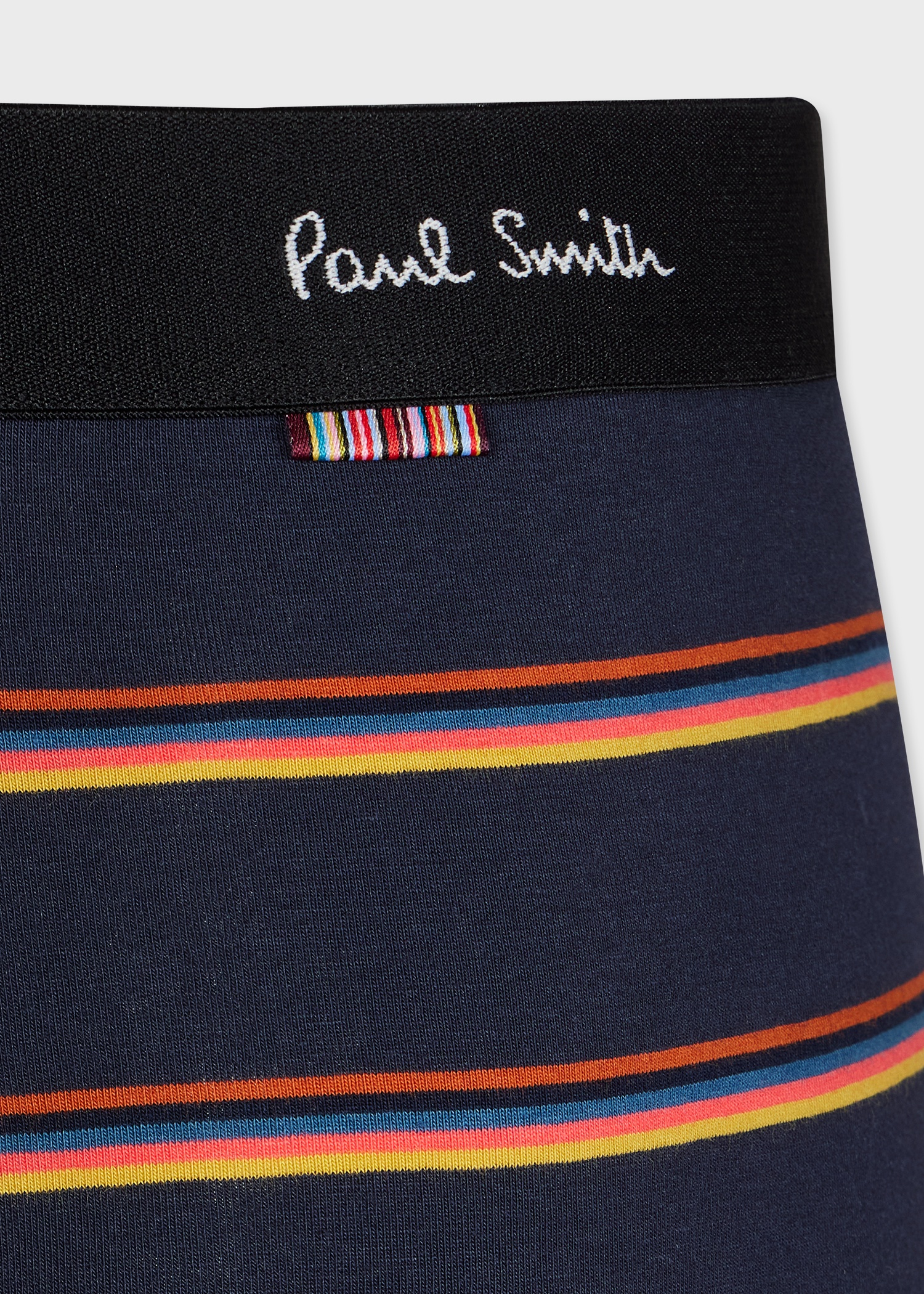 Navy Blue 'Artist Stripe' Boxer Briefs - 3
