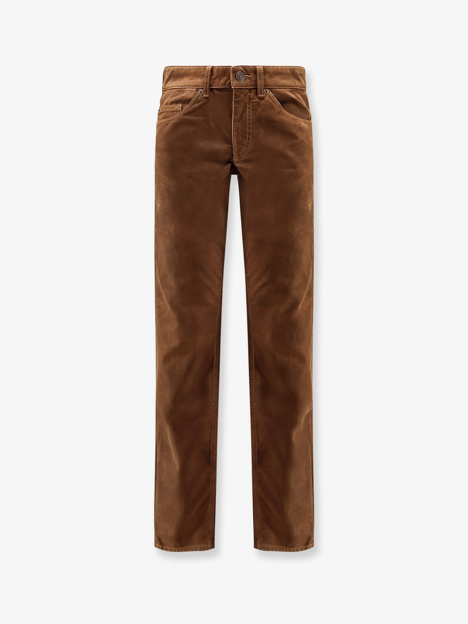 KELSIE LEATHER-ALTERNATIVE MATERIAL TROUSERS - 1