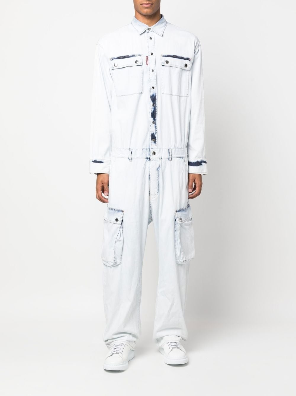 four-pocket denim jumpsuit - 2