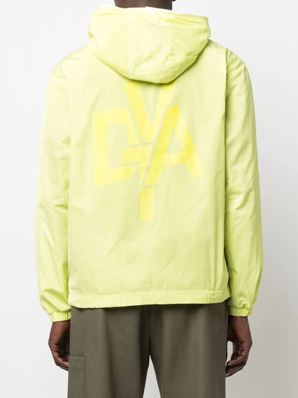 logo-print hooded jacket - 4