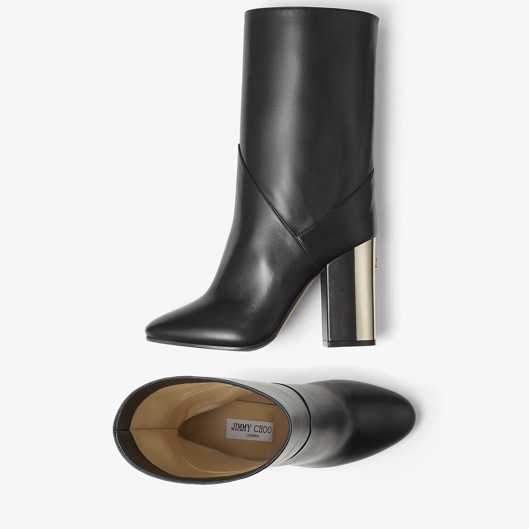 Rydea Ankle Boot 100
Black Nappa Leather Ankle Boots - 5