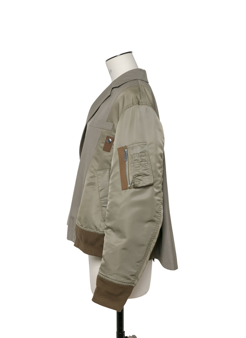 sacai Suiting x Nylon Twill Jacket outlook