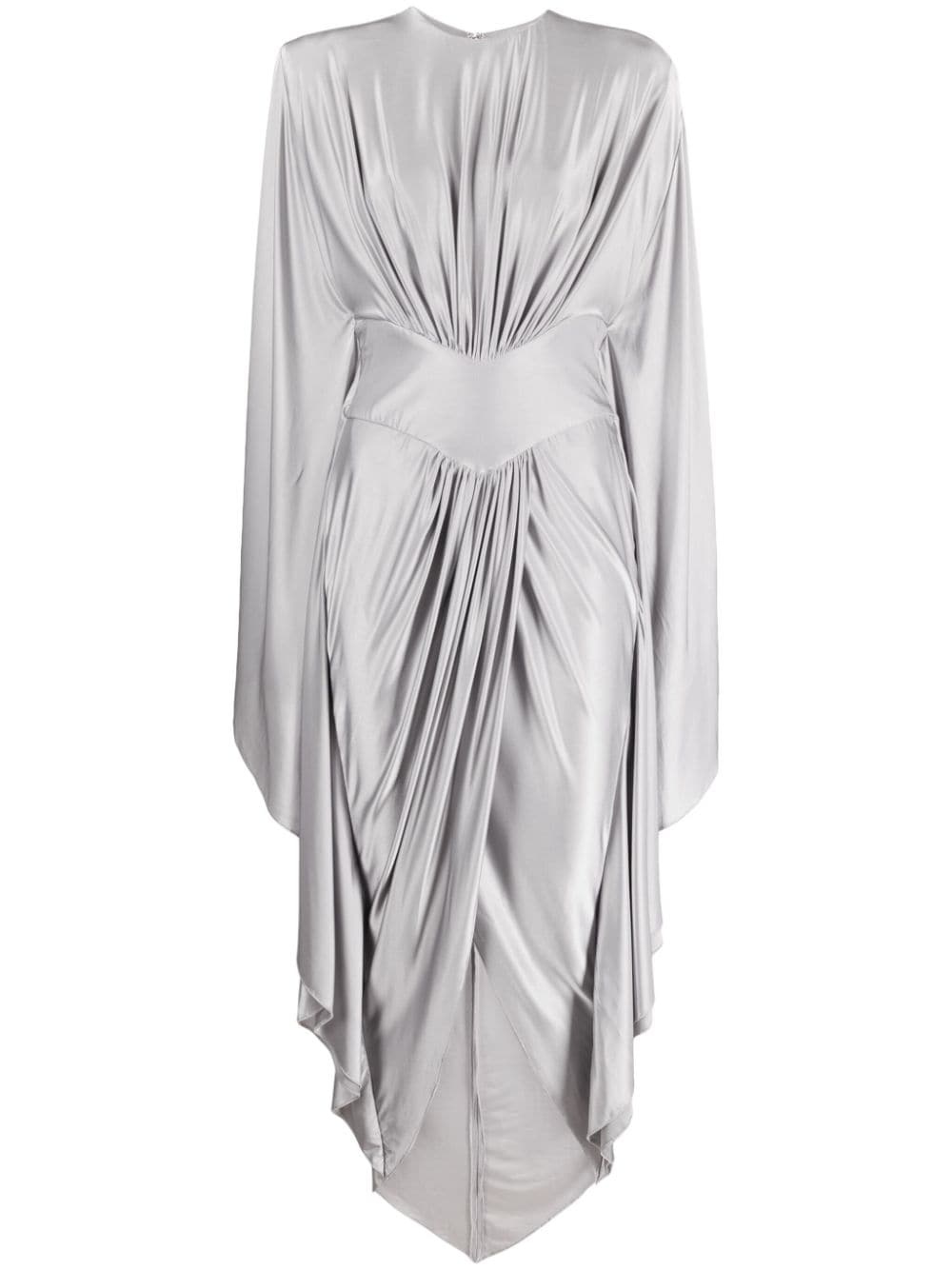 ALEXANDRE VAUTHIER gathered asymmetric-hem dress | REVERSIBLE