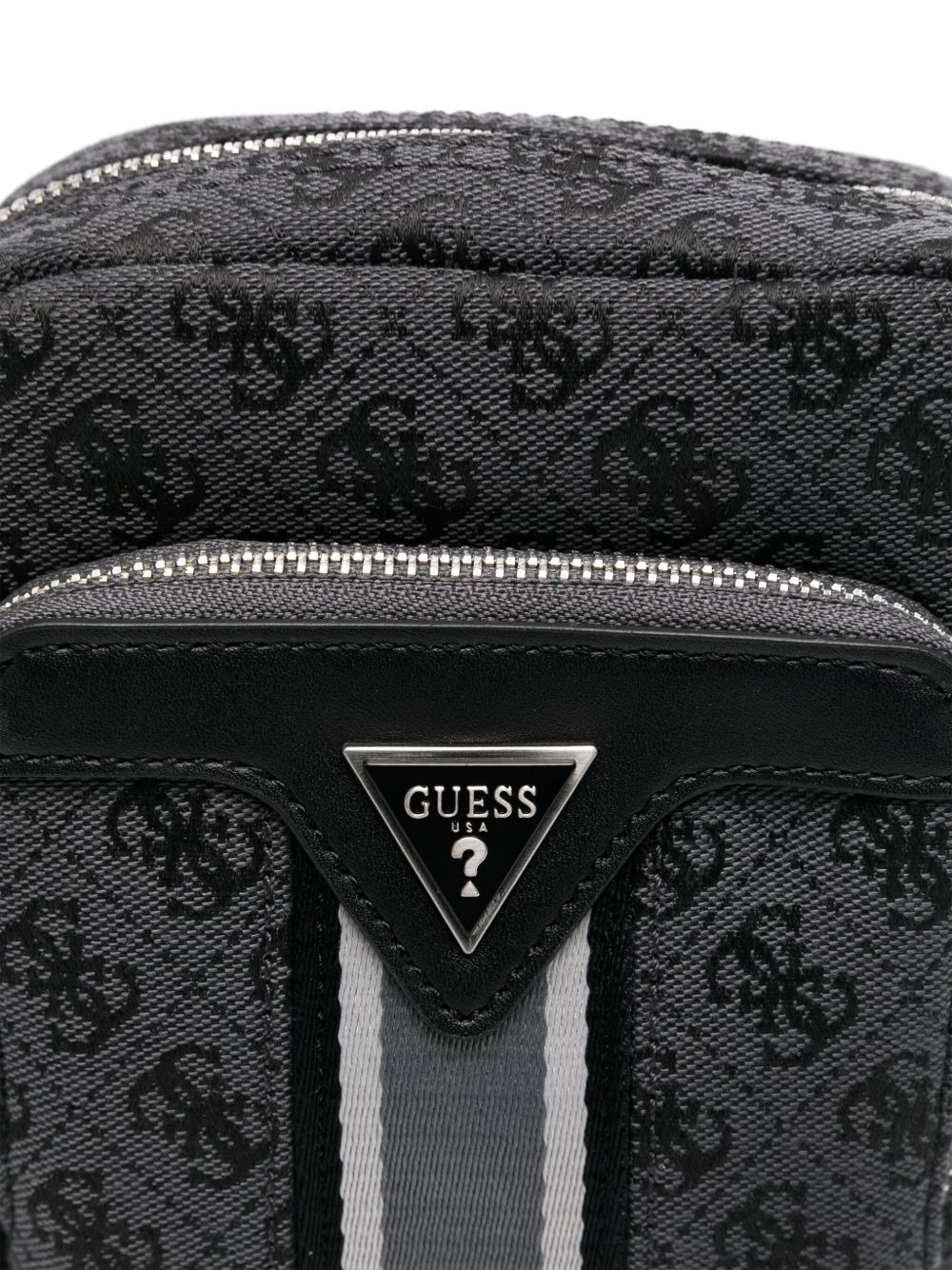 logo-plaque messenger bag - 4