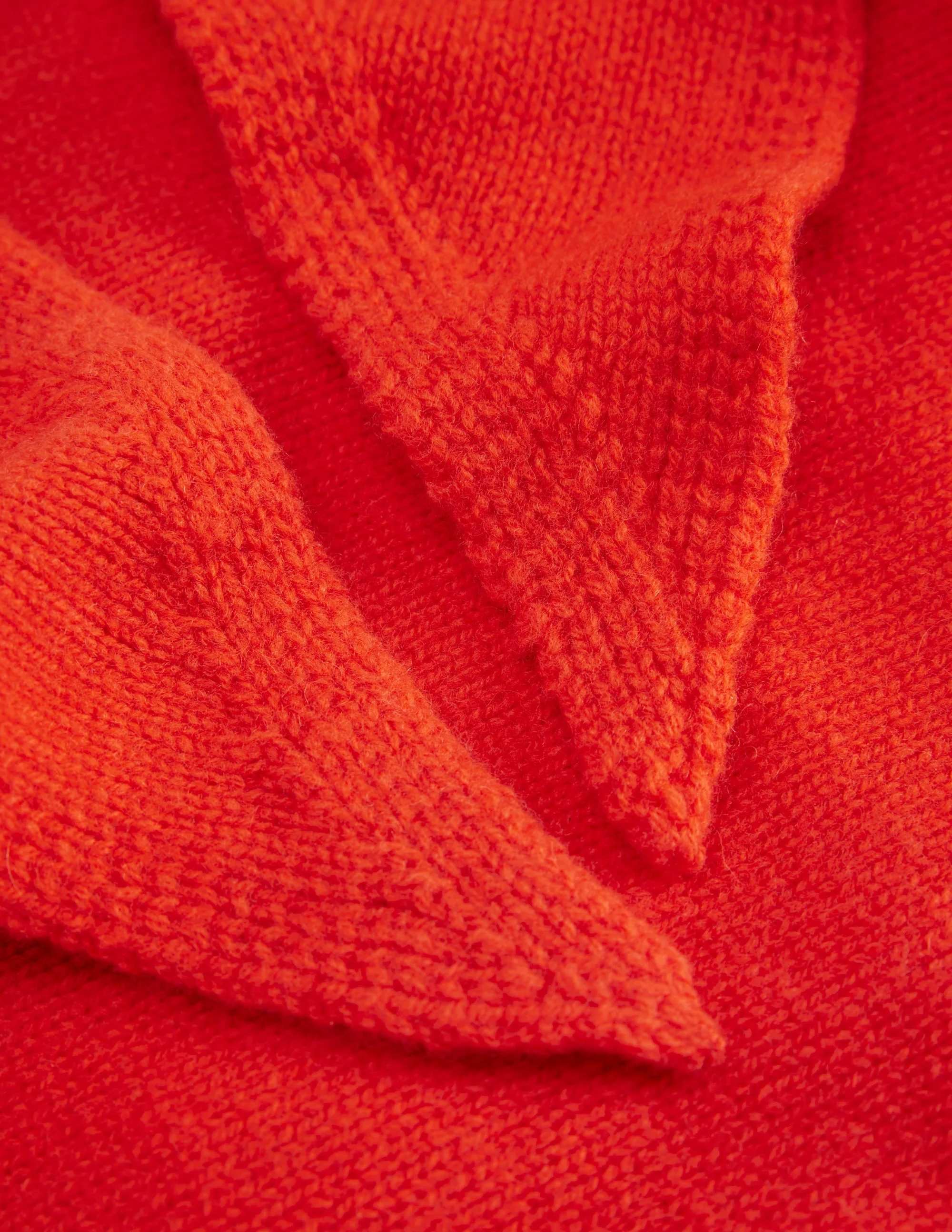 Merino Knitted Neckerchief-Fire Flower - 1