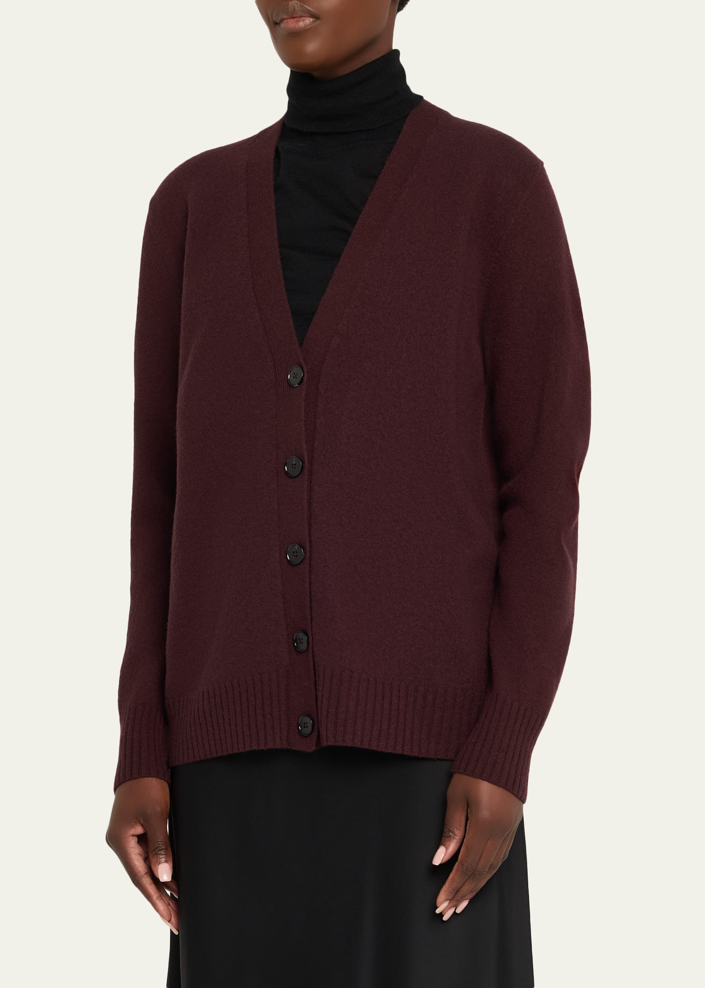 Button-Front Wool Cardigan - 4