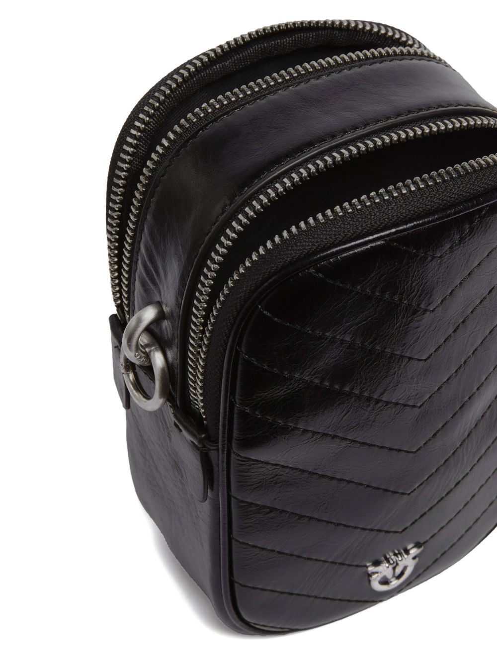 chevron-quilted leather mini bag - 3