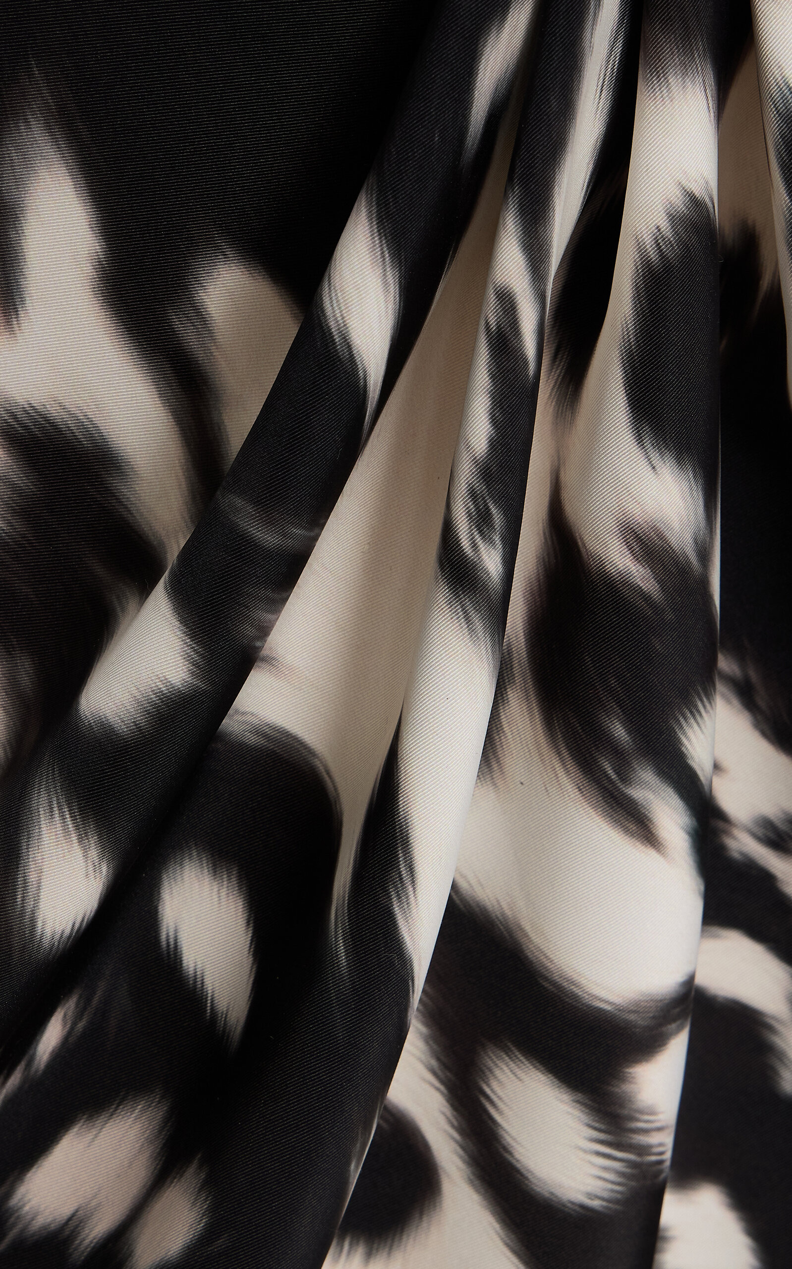 Asymmetric Crepe Mini Dress black/white - 8