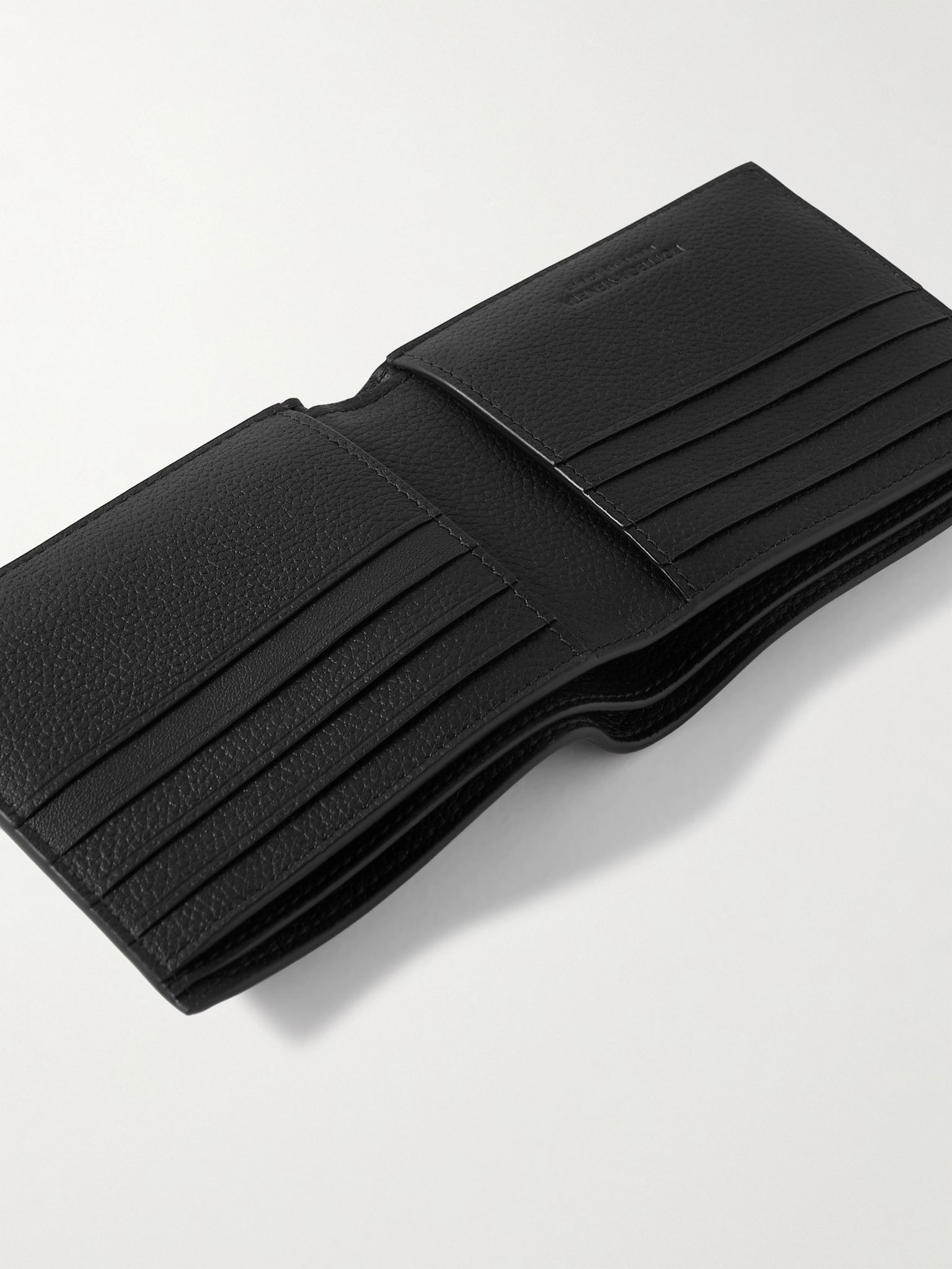 Intrecciato Full-Grain Leather Bifold Wallet Black - 4