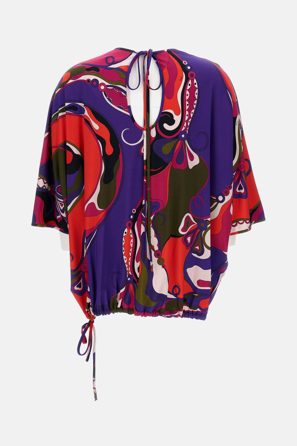 Satin jersey blouse - 2