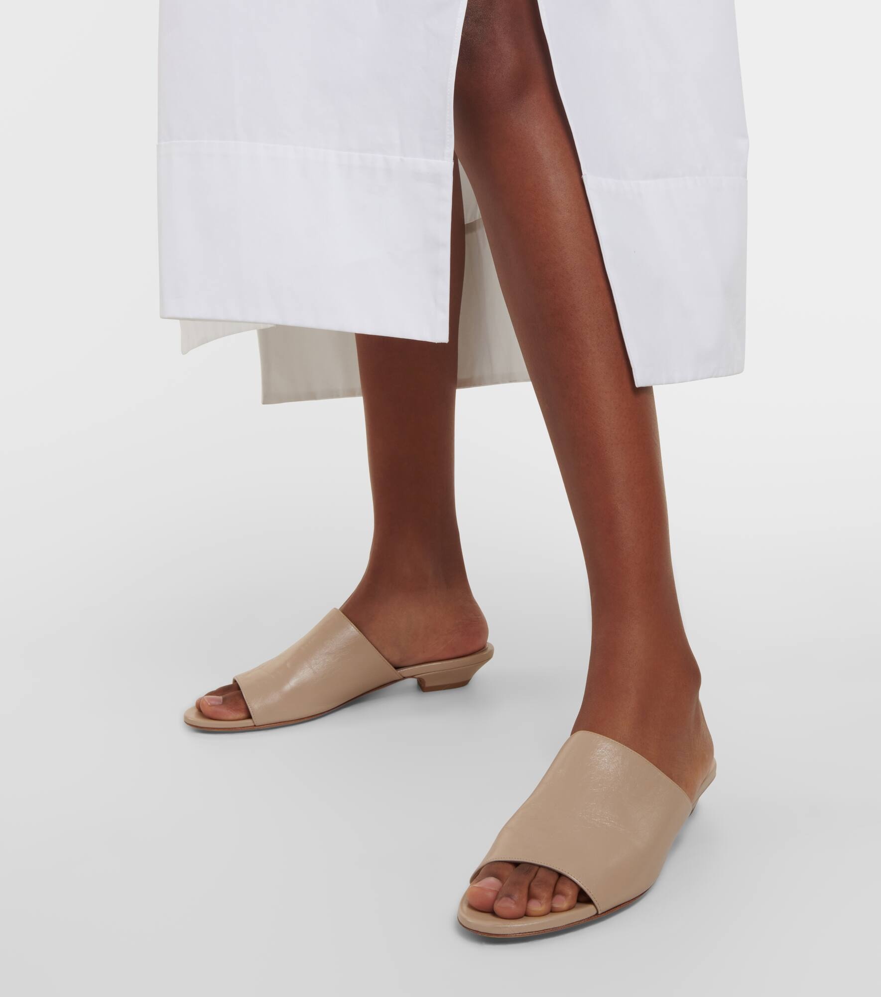 Marion leather slides - 4