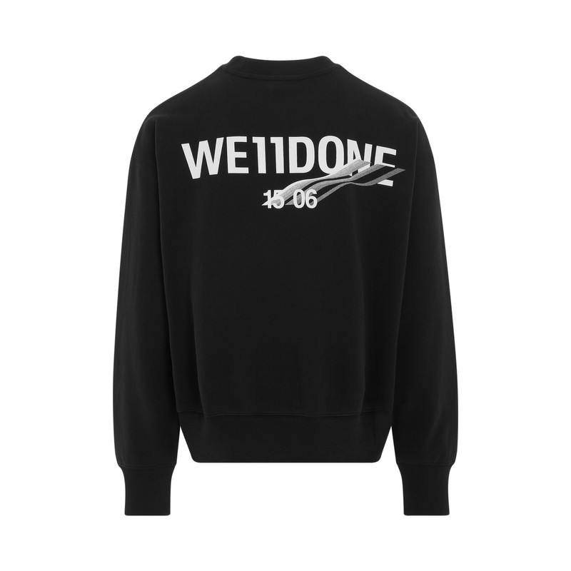 We11done Basic 1506 Logo Sweatshirt in Black outlook