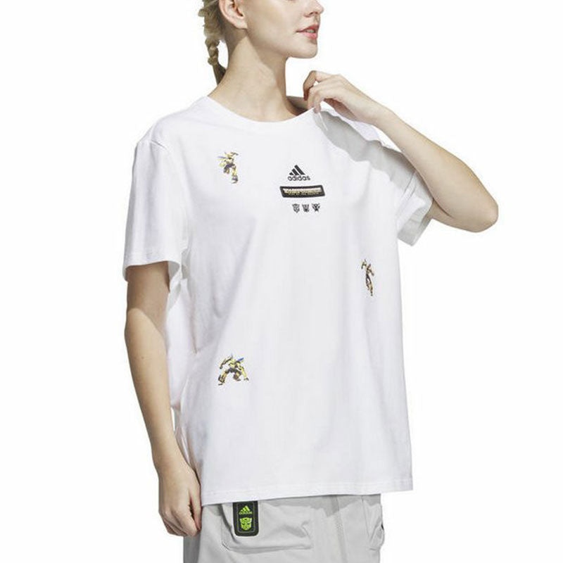(WMNS) adidas x Transformers T-Shirts 'White' IU4753 - 4
