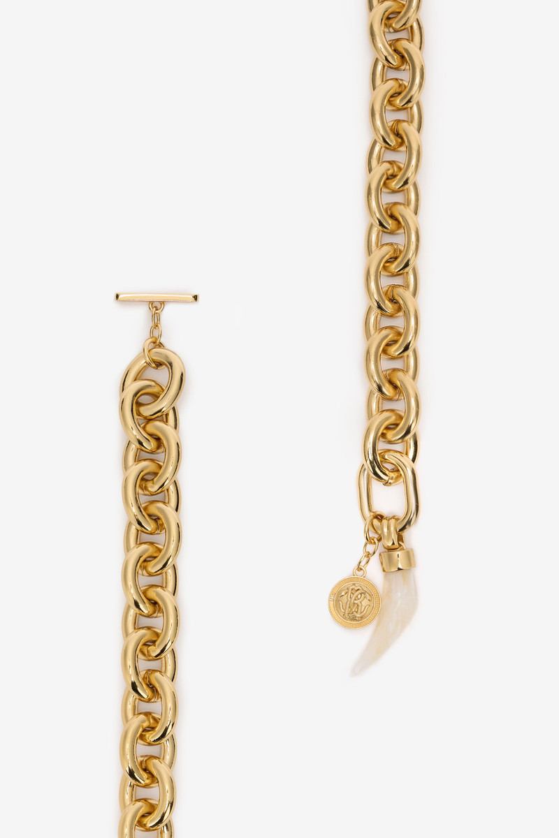 Roberto Cavalli Chain Belt With Fang outlook
