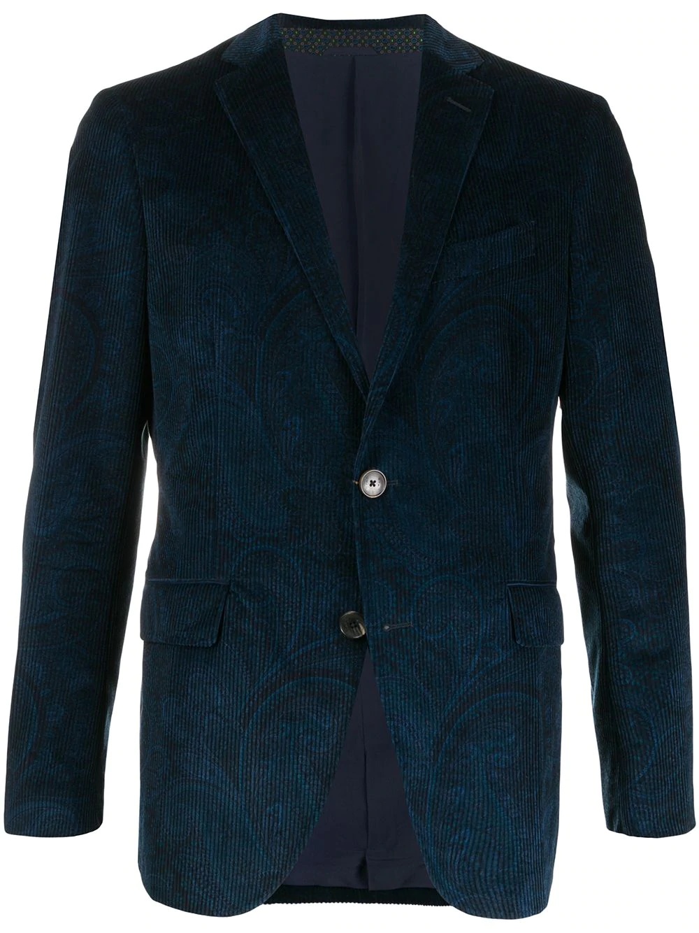 paisley-print single breasted blazer  - 1