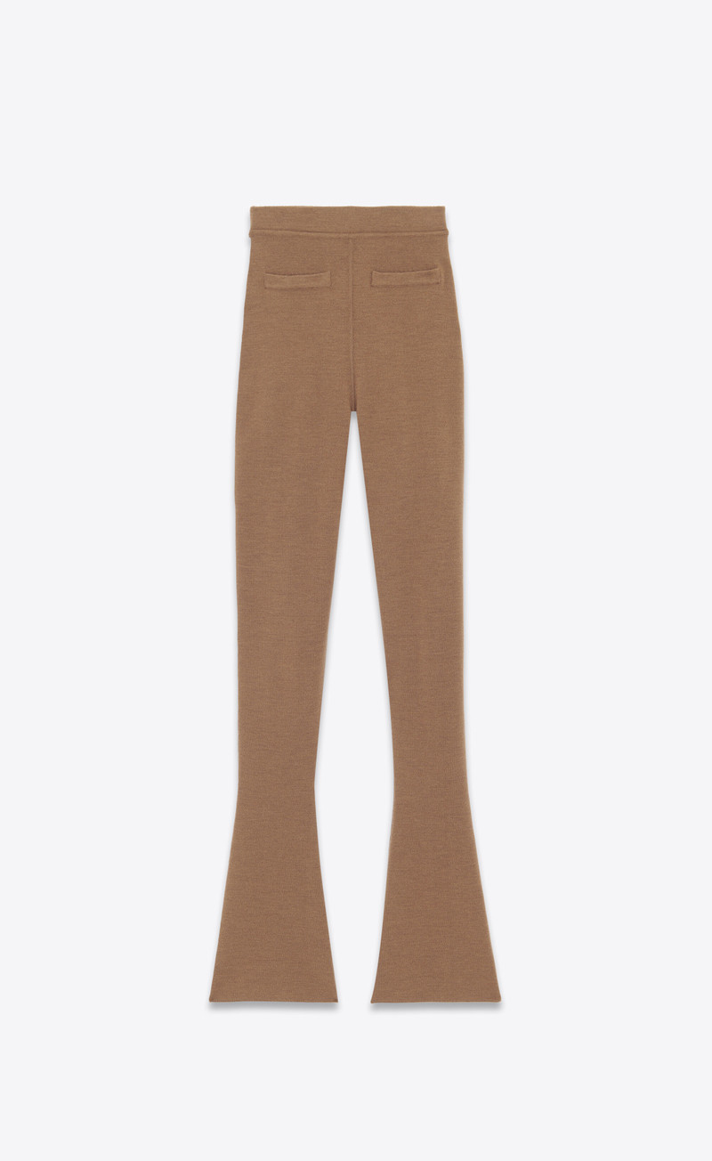 flared pants in wool - 1