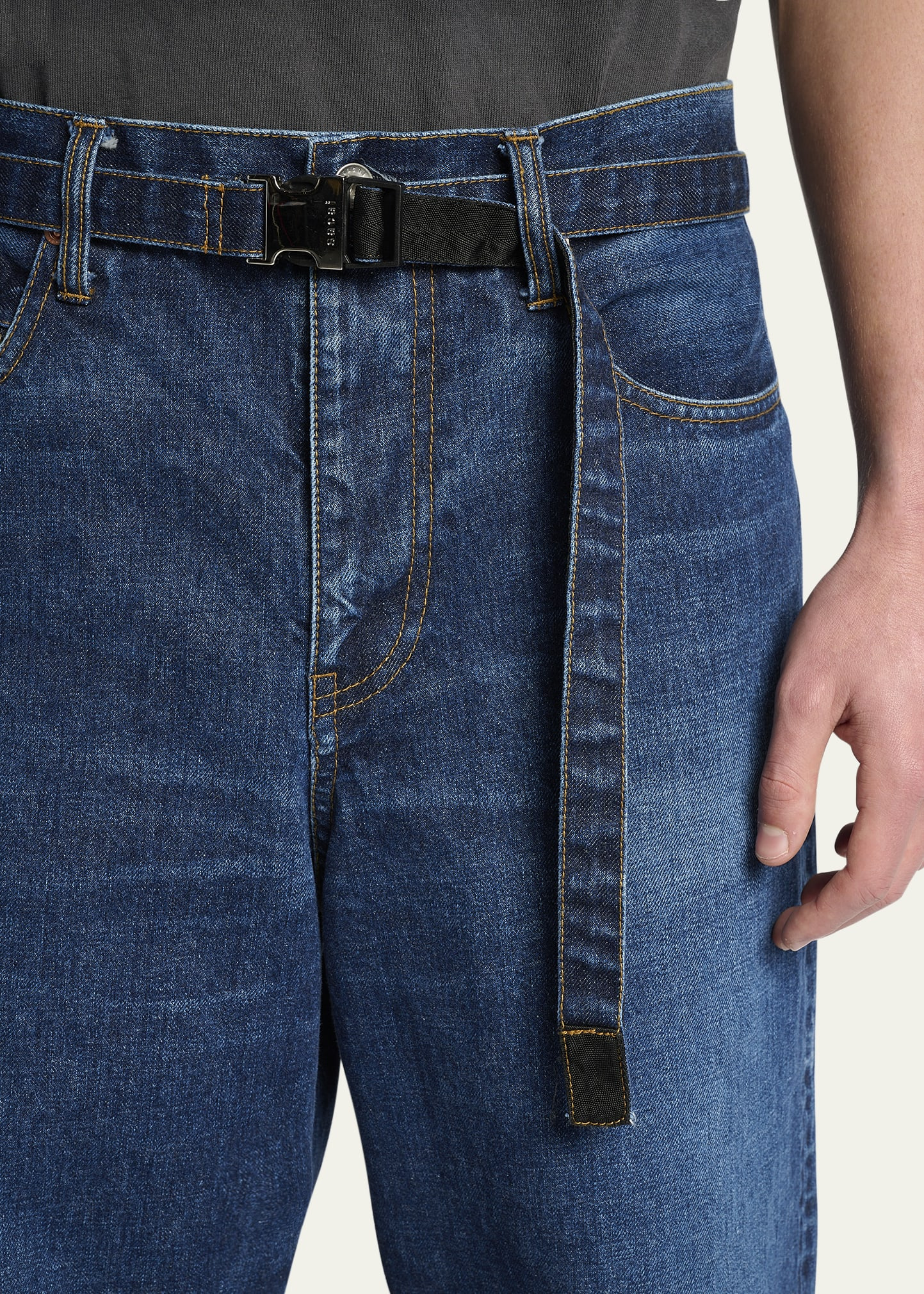 Men's BEYONDEXX Cotton Denim Jeans - 5