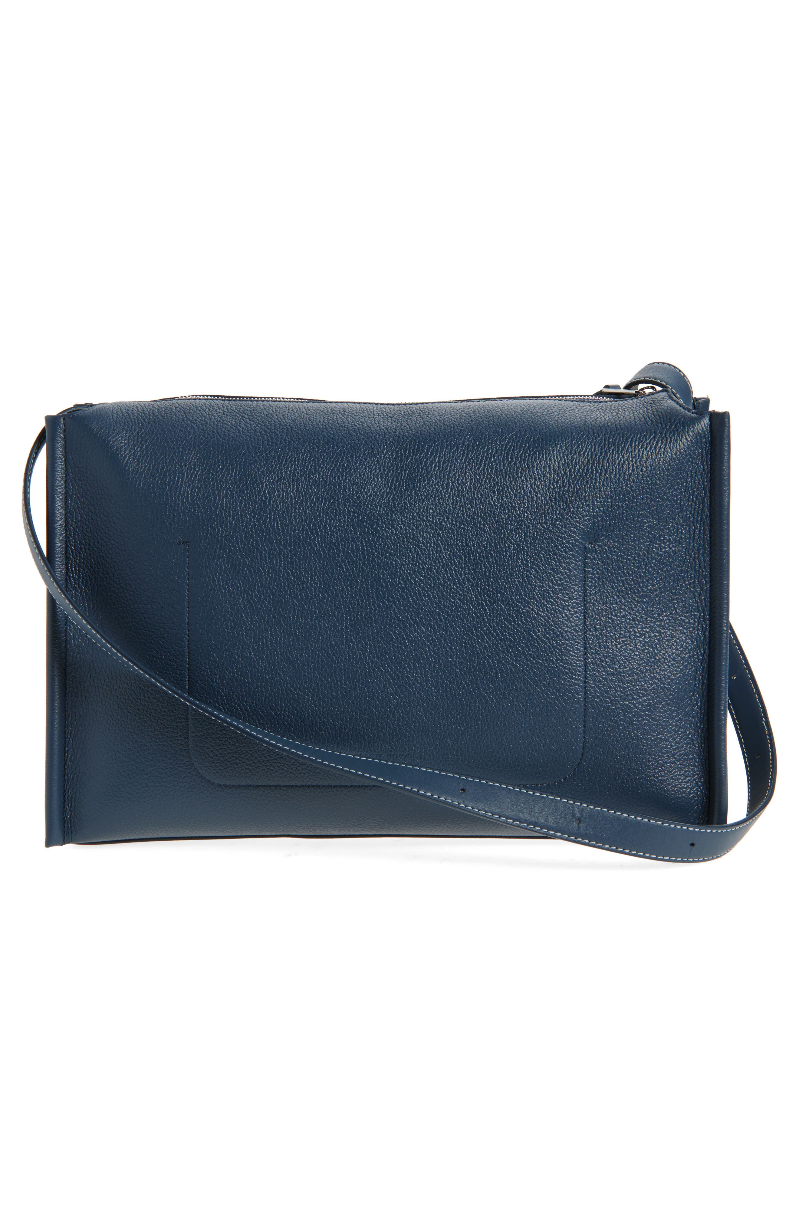 JW Anderson Loafer Suede Messenger Bag in Denim Blue 820 at Nordstrom - 3