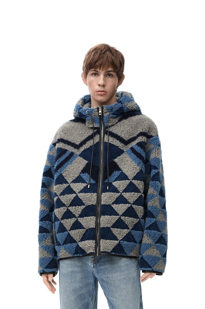 Hooded jacket in technical fleece 3