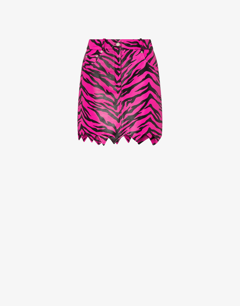 MOSCHINO X FLINTSTONES TM ZEBRA PRINT NAPPA 미니 스킨 1
