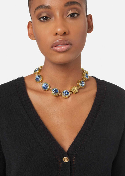 VERSACE La Medusa Rhinestone necklace outlook