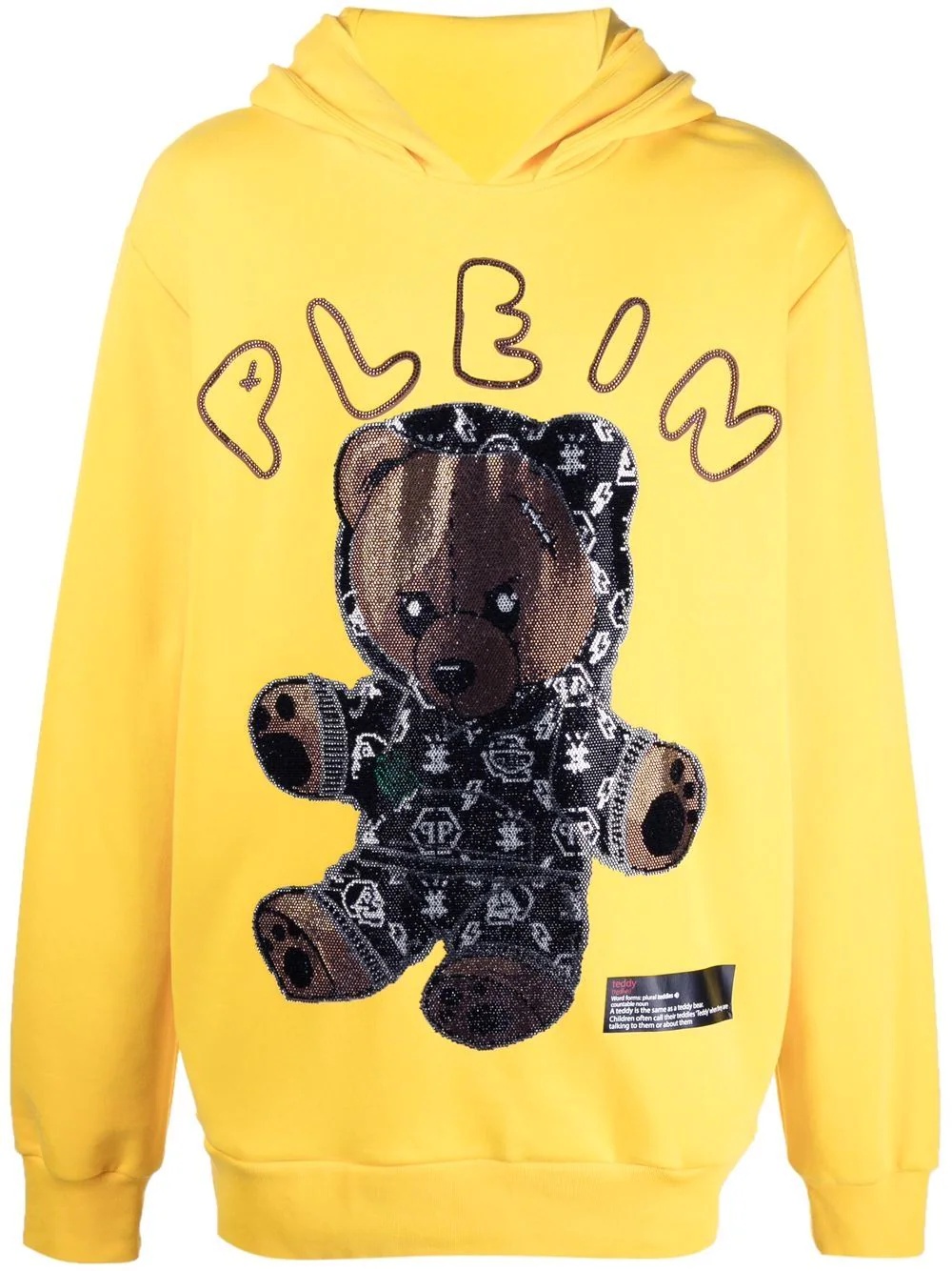 teddy bear-print hoodie - 1