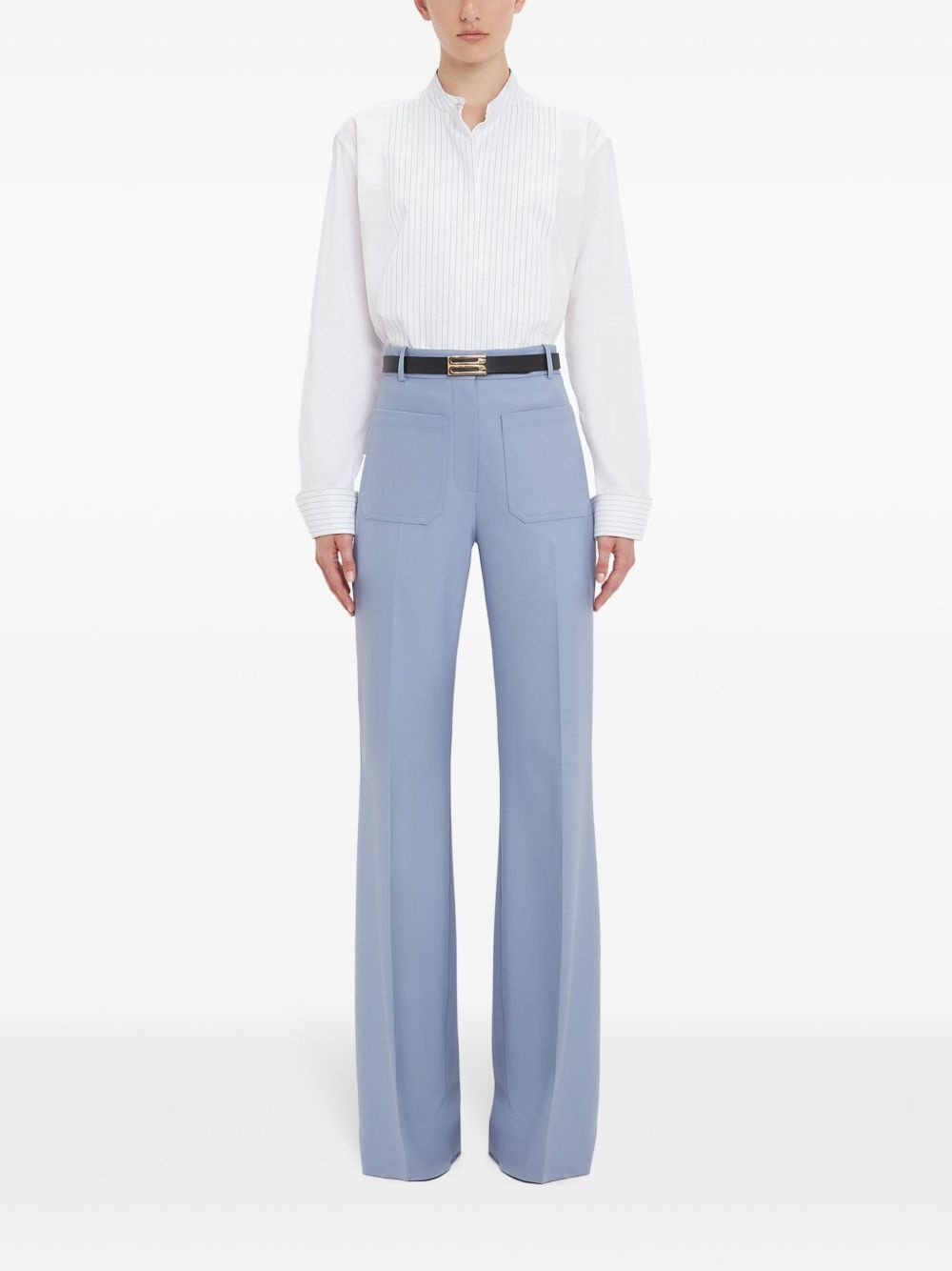cropped tuxedo shirt - 2