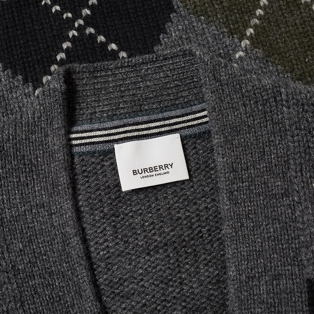 Burberry Sante Tb Logo Heavy Argyle Cardigan - 2