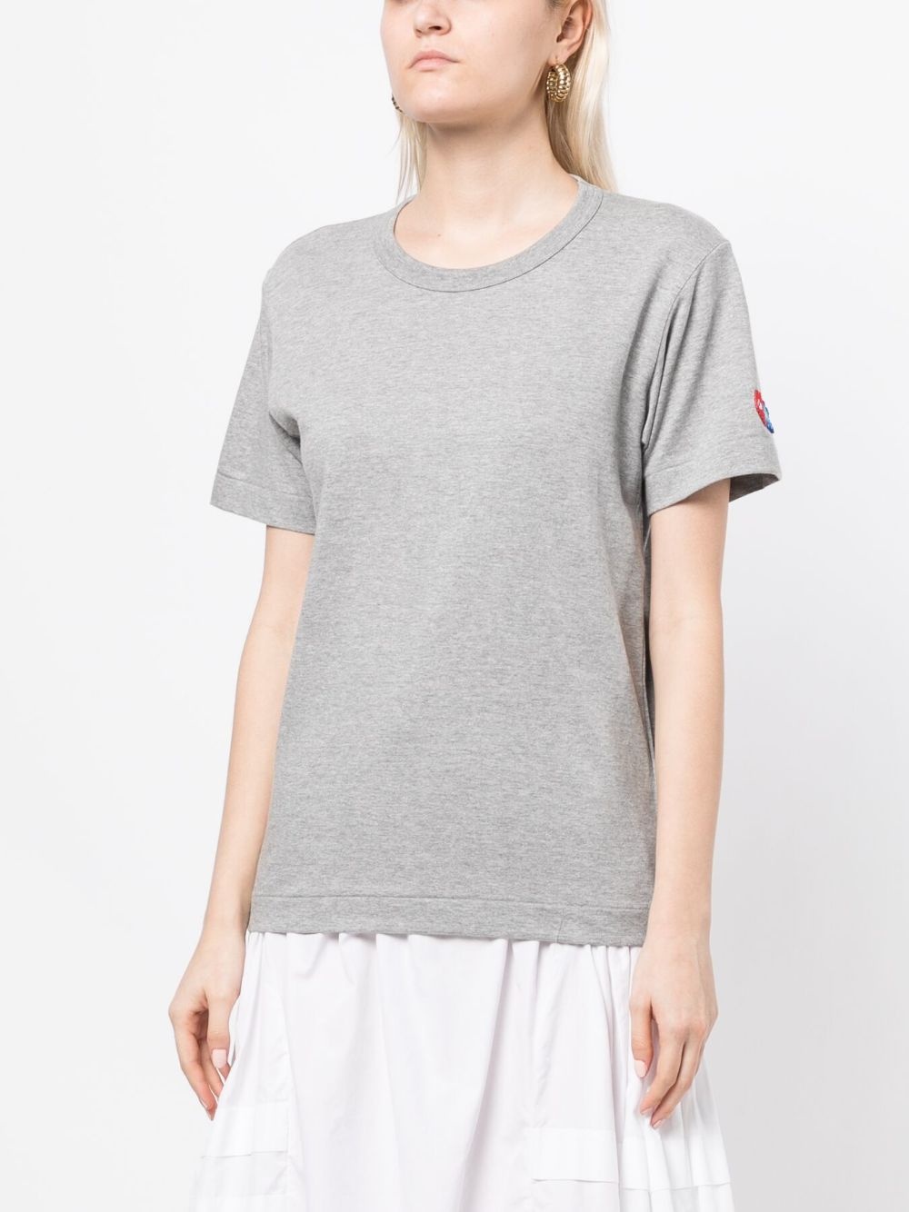 round-neck cotton T-shirt - 3