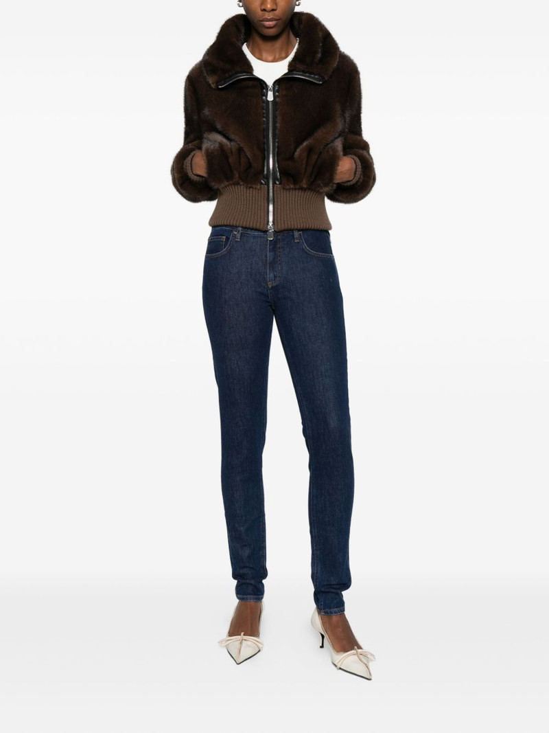 Victoria Beckham logo-patch jeans outlook