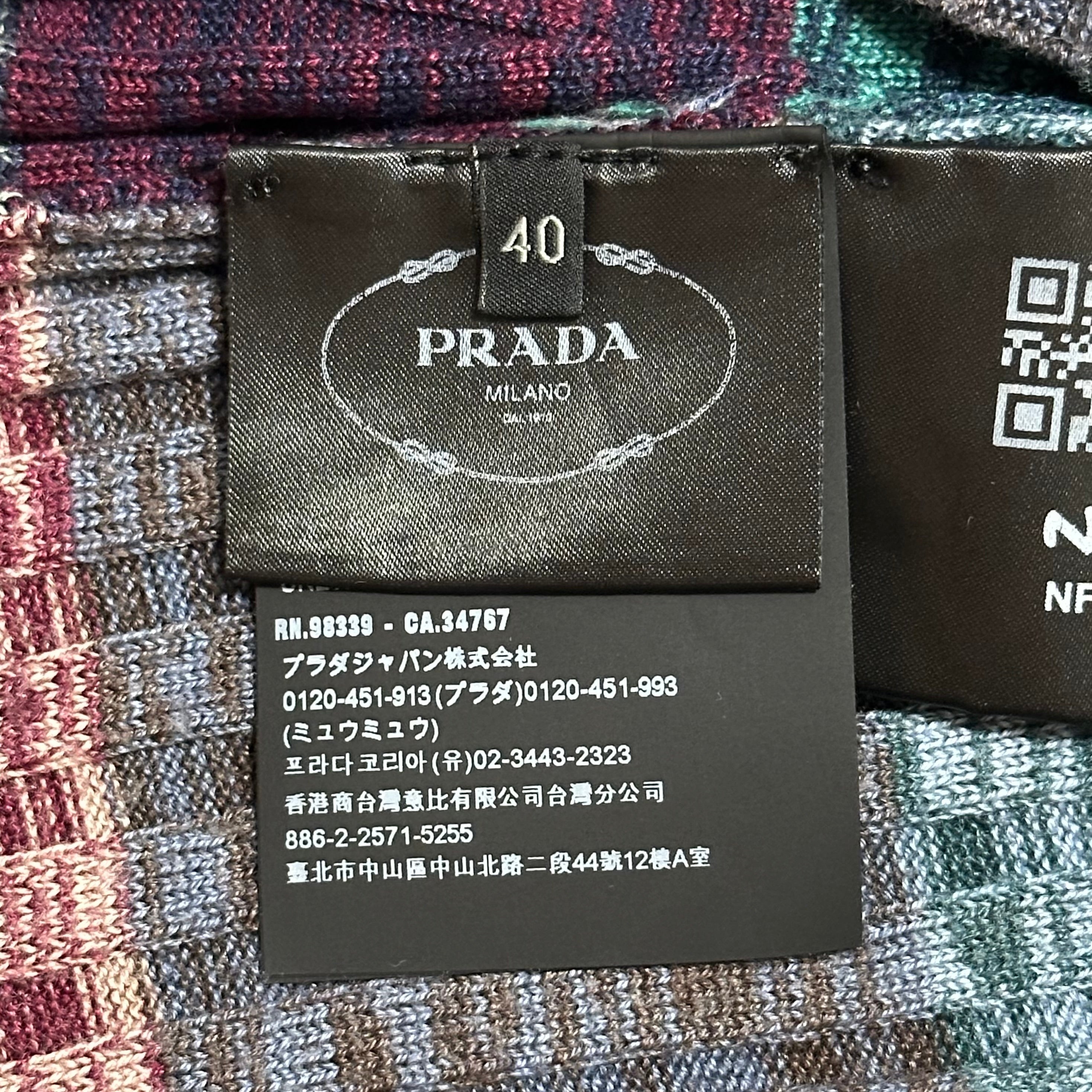 PRADA Spring Summer 2020 Ribbed Knit Polo Shirt - 6