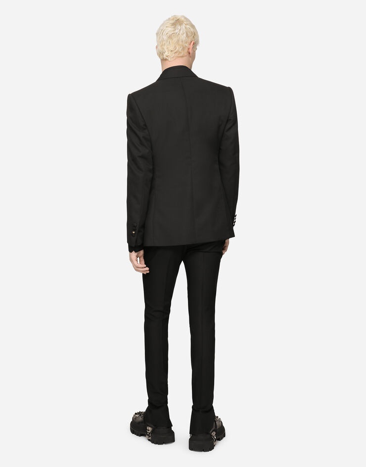 Double-breasted micro-patterned Sicilia-fit tuxedo jacket - 4