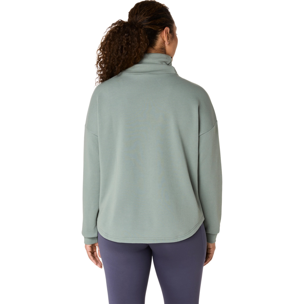 NAGINO FRENCH TERRY HIGH NECK TOP - 8