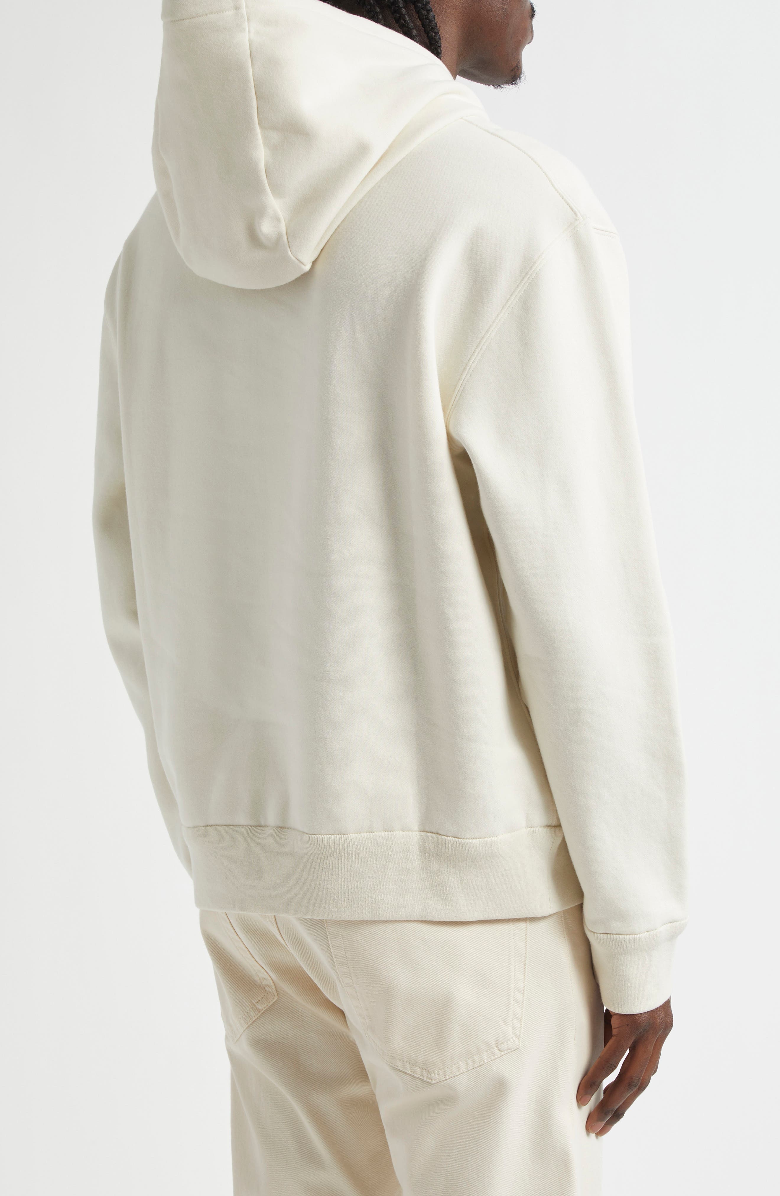 Ralph Lauren Purple Label Polo Bear Appliqué Fleece Hoodie in Classic Cream at Nordstrom - 2