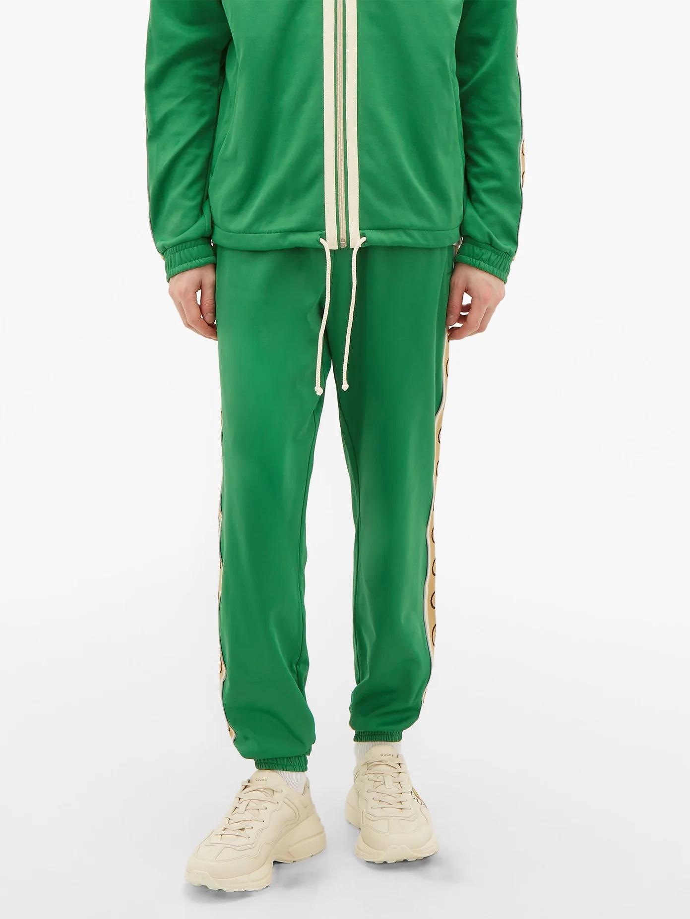 GG-jacquard side-stripe technical trackpants - 6