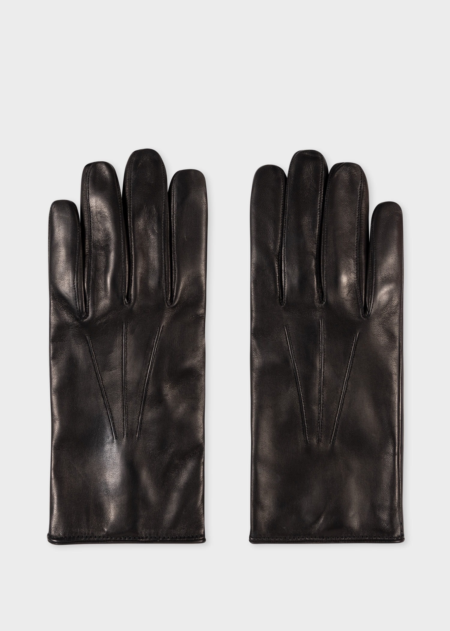 'Signature Stripe' Leather Gloves - 1