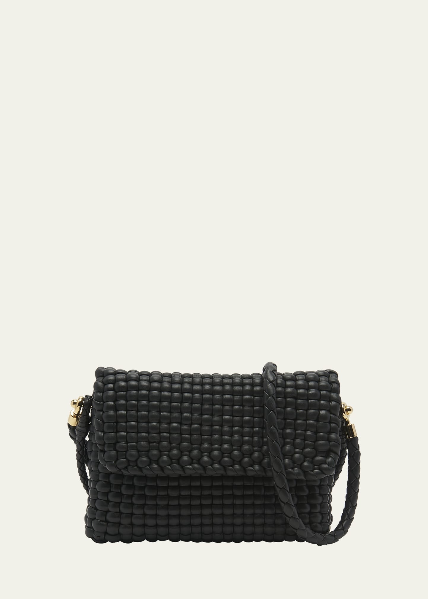 Swing Intreccio Flap Shoulder Bag - 1
