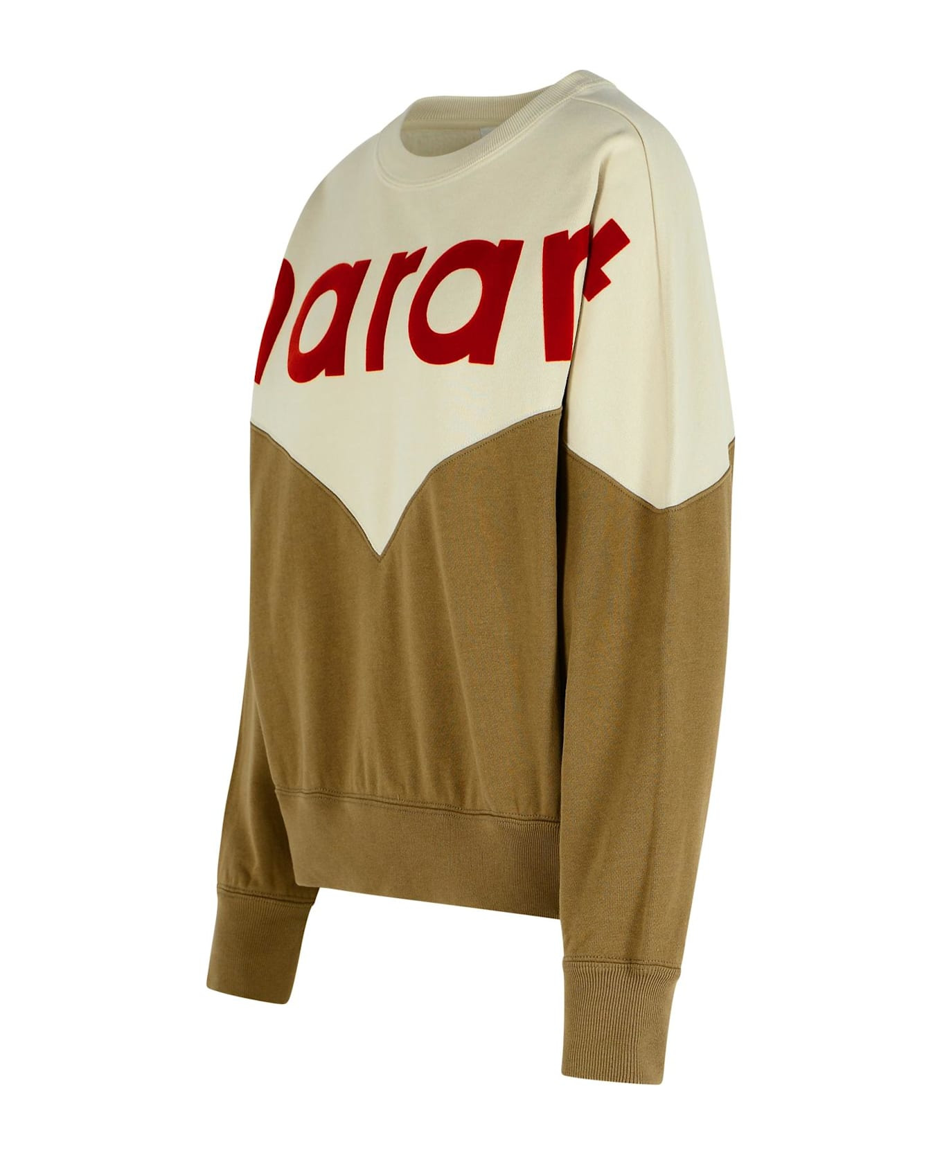 'khaki Houston' Dark Cotton Blend Sweatshirt - 2
