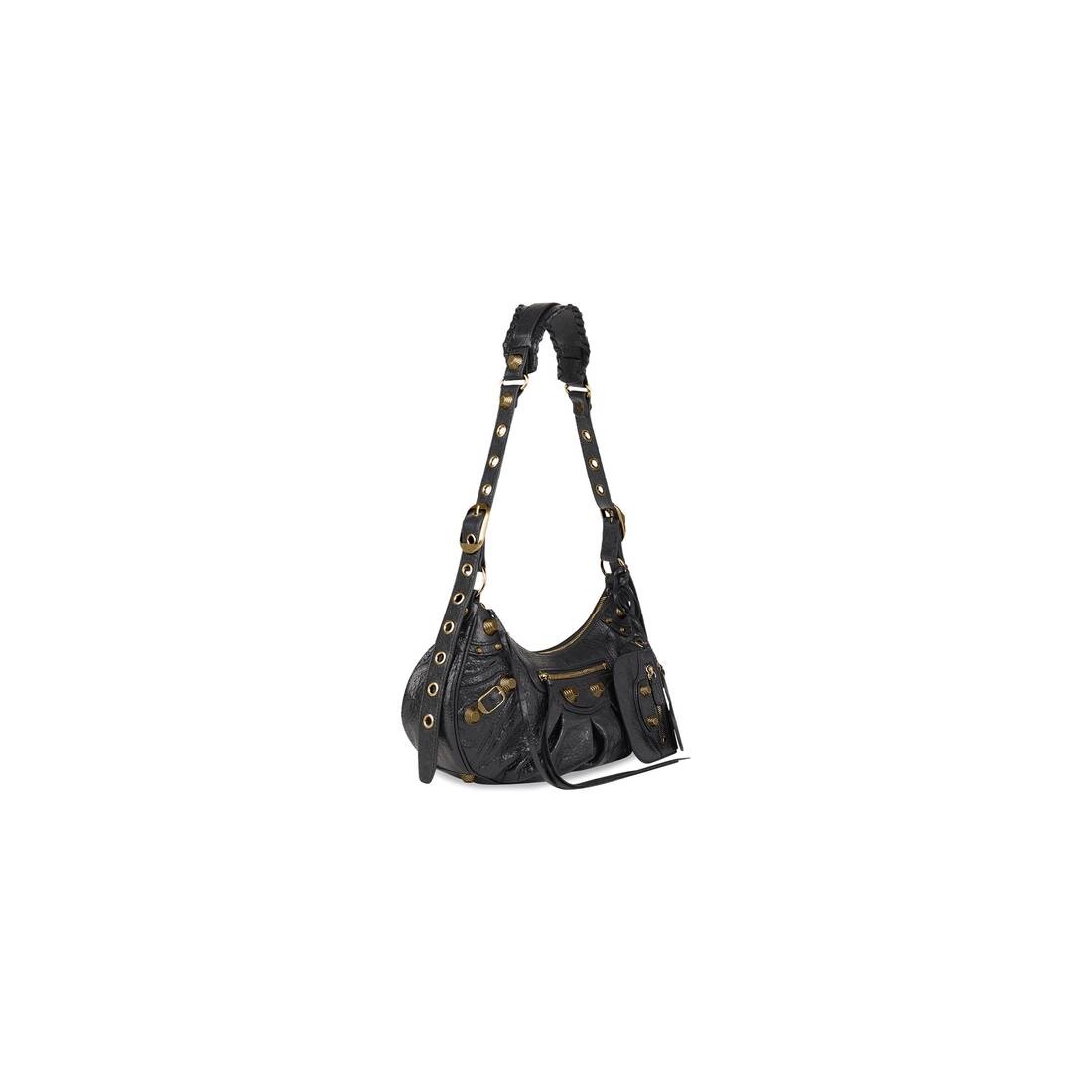 Women's Le Cagole Small Shoulder Bag  in Black - 2