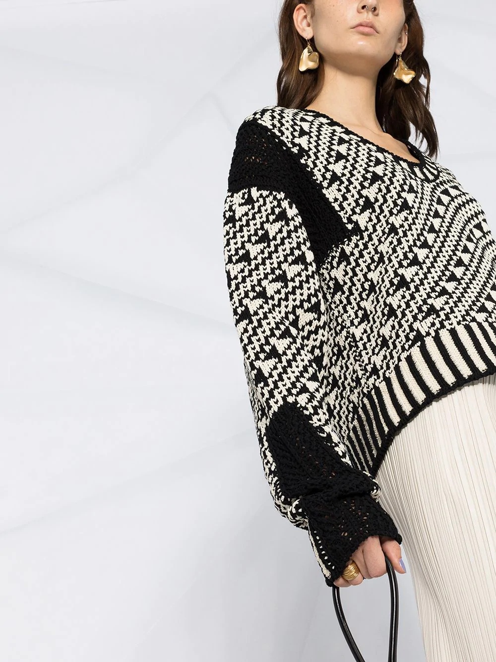 geometric pattern jumper - 3