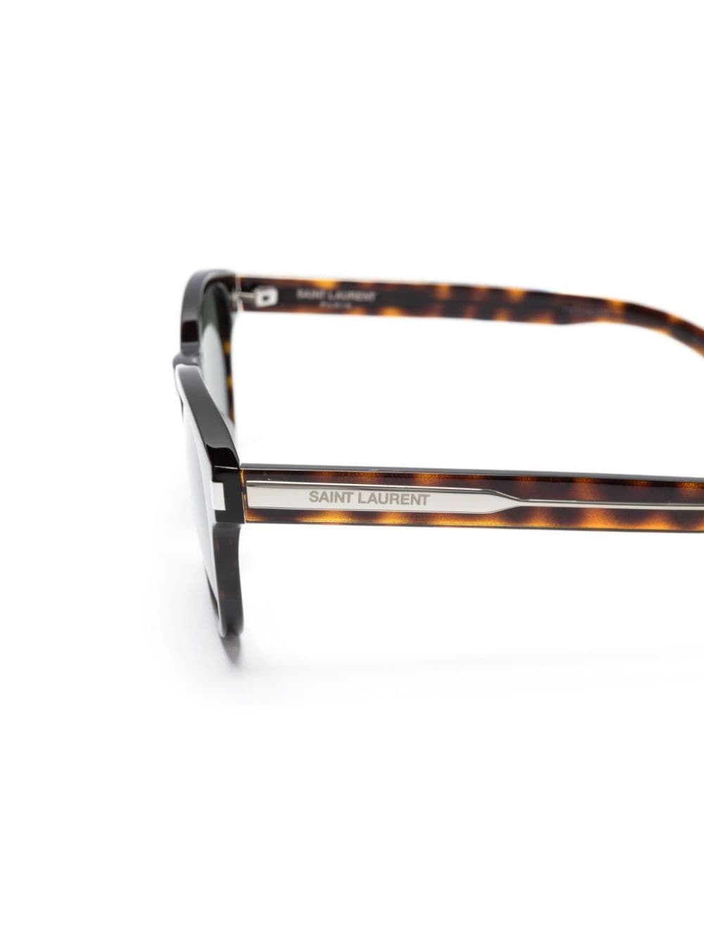 logo-engraved tortoiseshell sunglasses - 3