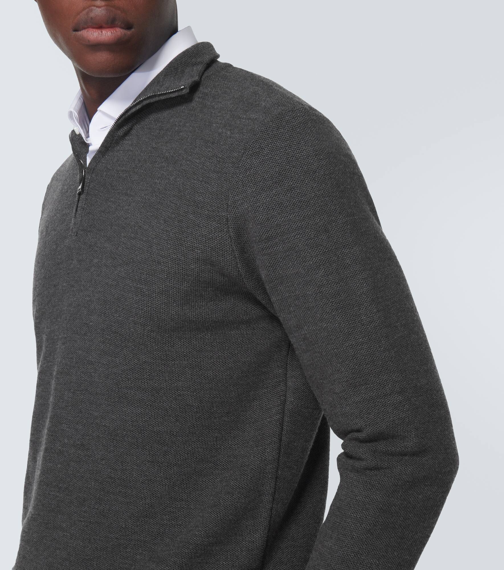 Wool half-zip sweater - 5