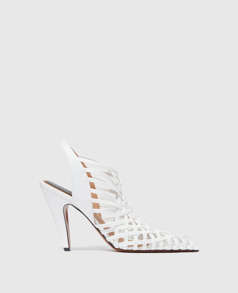 Stella Spur Woven Slingbacks - 1