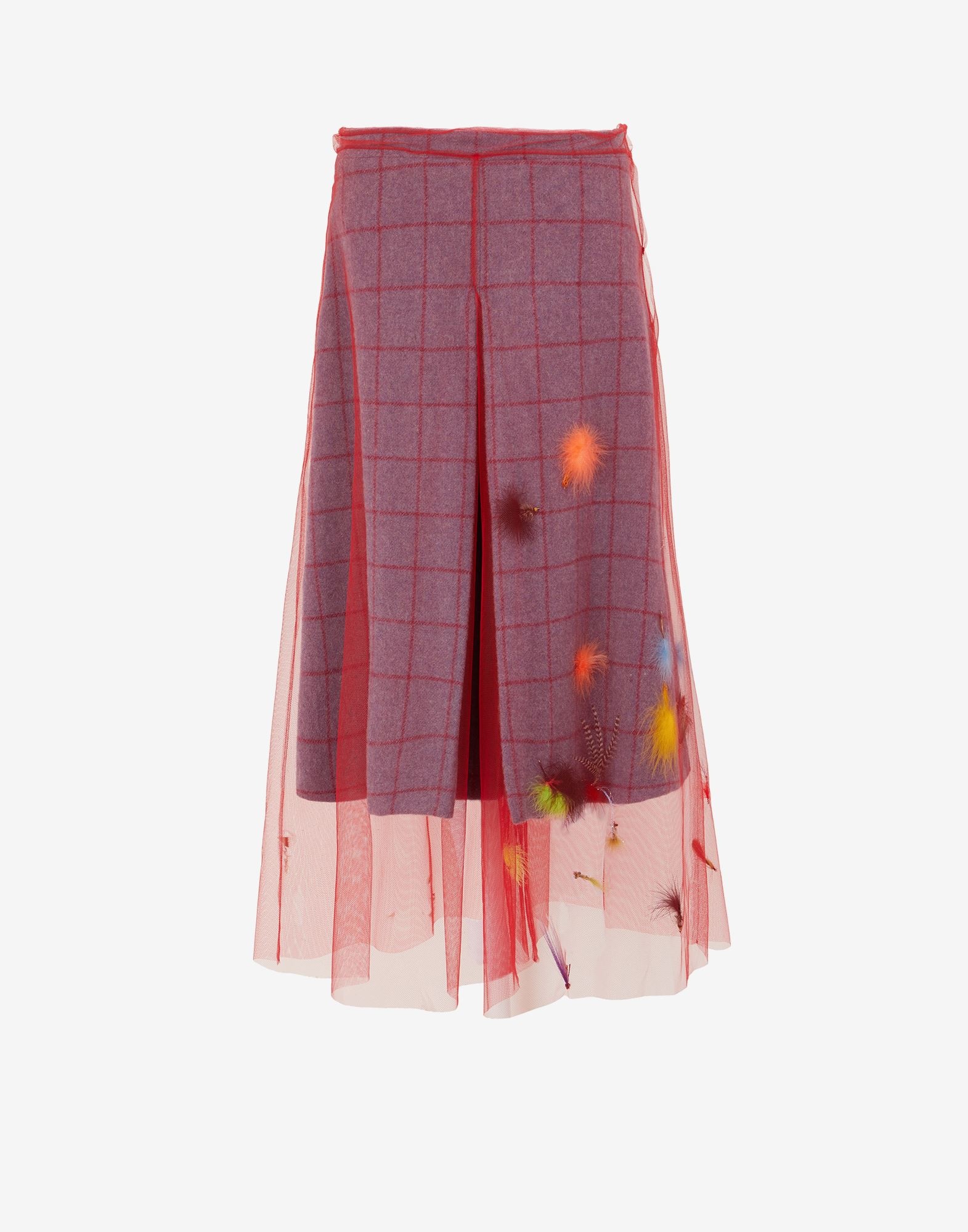 Check wool culottes - 1