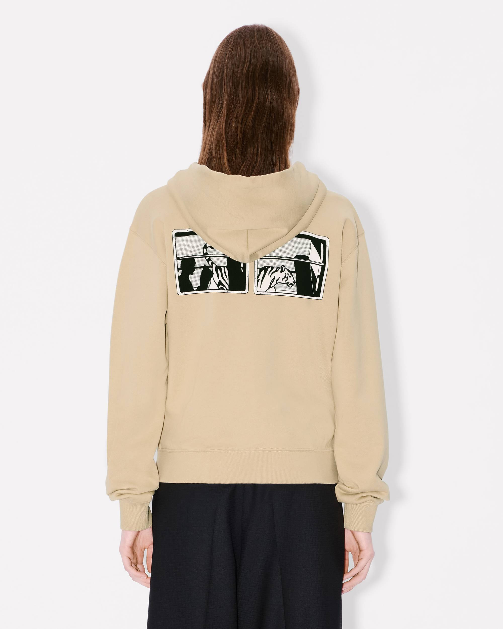 'KENZO City' zip-up hoodie in cotton - 4