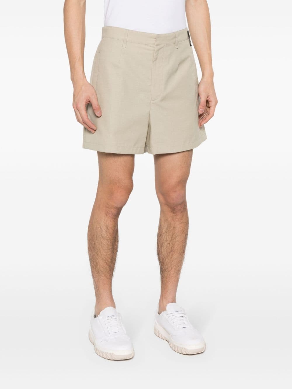 wool bermuda shorts - 3