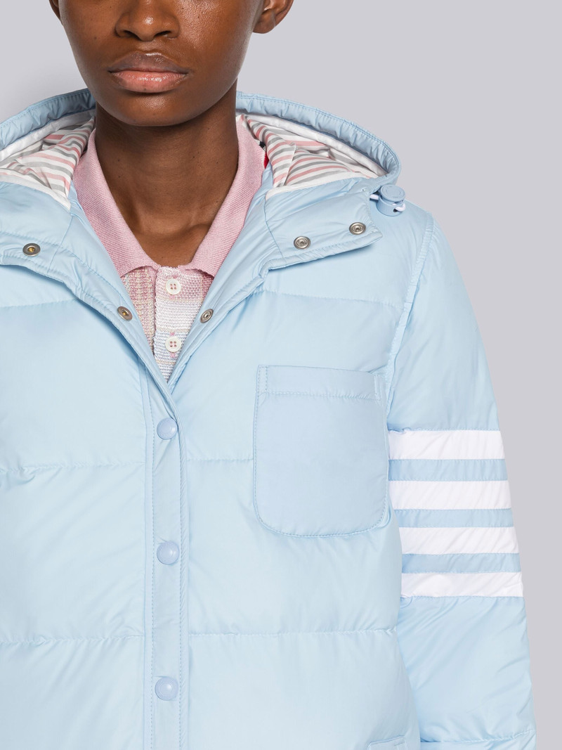 Ultra Light Nylon 4-Bar Hooded Down Shirtdress 5