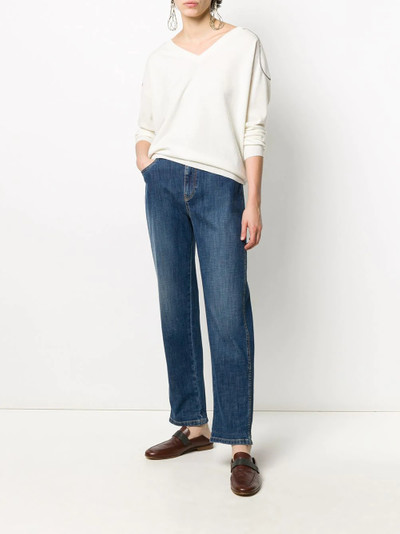 Brunello Cucinelli embellished cashmere jumper outlook