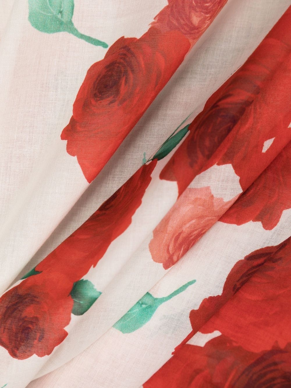 floral-print silk scarf - 3