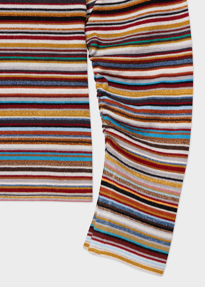 Paul Smith Knitted 'Signature Stripe' Glitter Sweater outlook